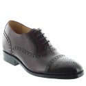 Elevator Oxfords Shoes Men - Burgundy - Full grain calf leather - +2.4'' / +6 CM - Stefano - Mario Bertulli