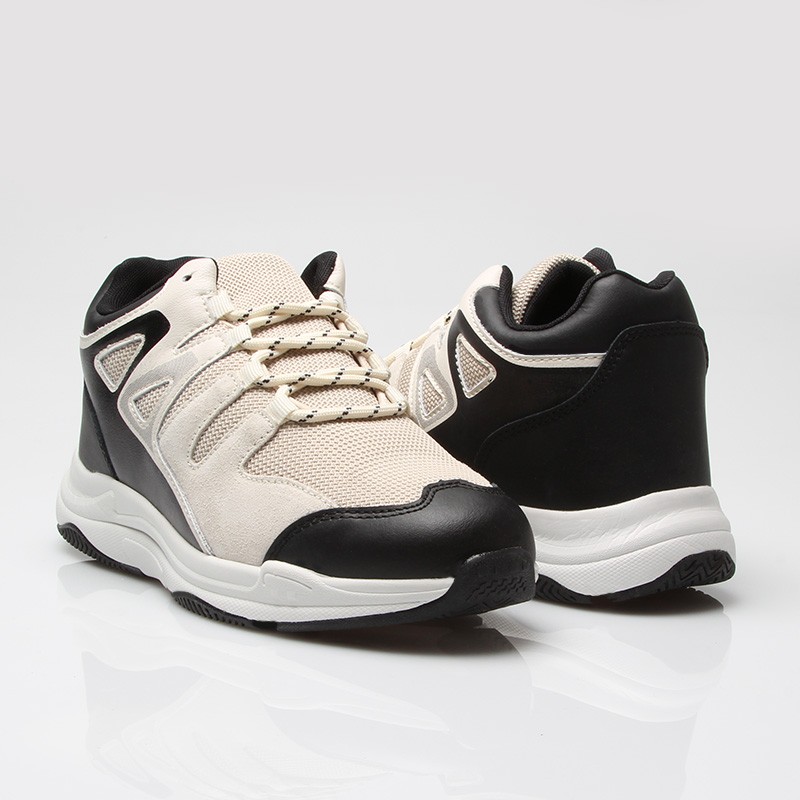 Baskets Rehaussantes Pitelli beige+7 cm