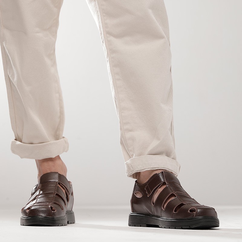 Elevator Sandals | brown +2.0'' / +5 cm | Mario Bertulli