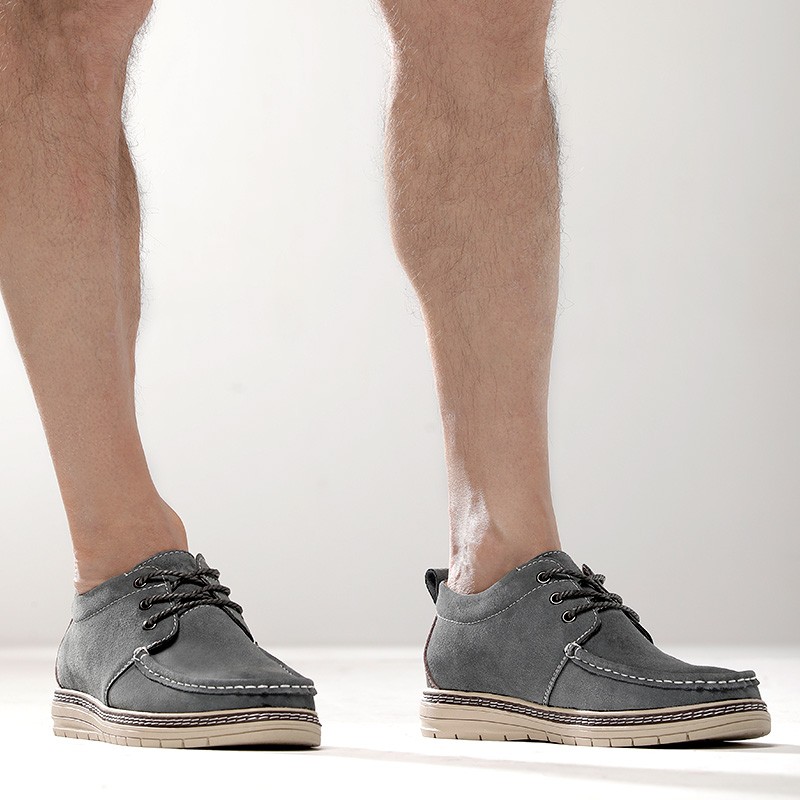 Elevator Loafers Prato grey +6cm