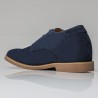 Wedge Derby Shoe for Men | Navy +2.4'' | Mario Bertulli