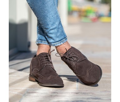 Elevator Derby Shoes | Brown +7cm | Mario Bertulli