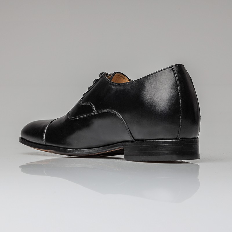 Brescia Height Increasing Shoes Black +6cm