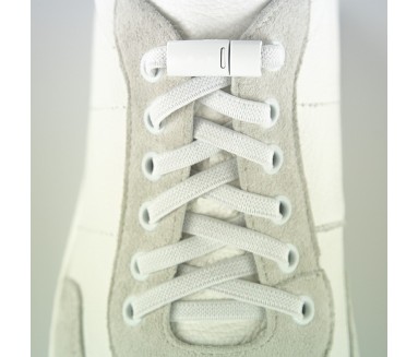 Magnetic elastic laces white