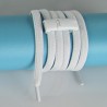 White magnetic shoelaces