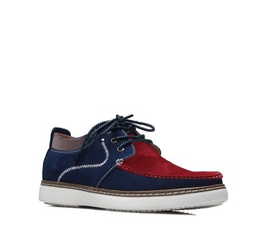 Pistoia shoes Navy blue/red +5.5cm