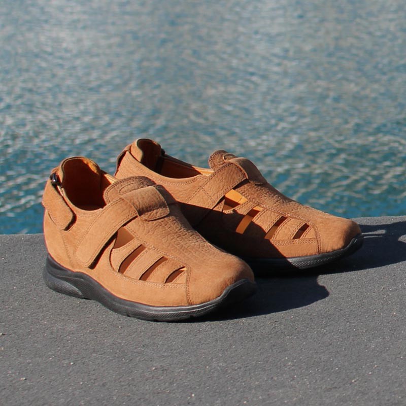 Sandals bova light brown +6.5cm - mario bertulli