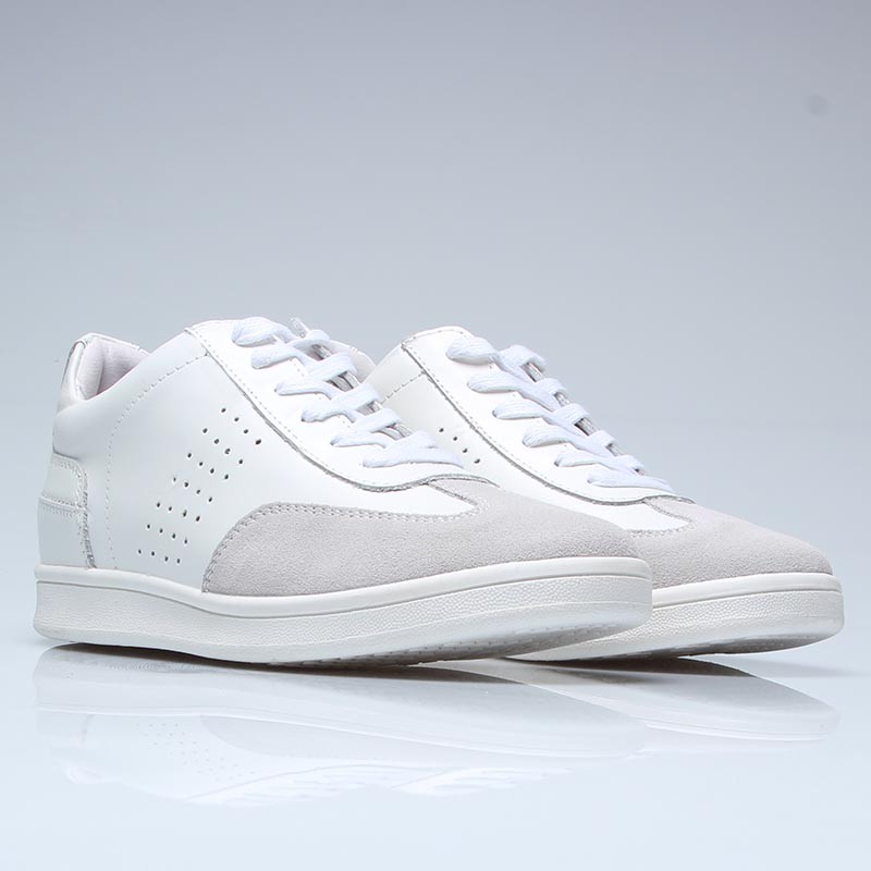 Defensola height increasing sneaker white +6cm | Mario Bertulli