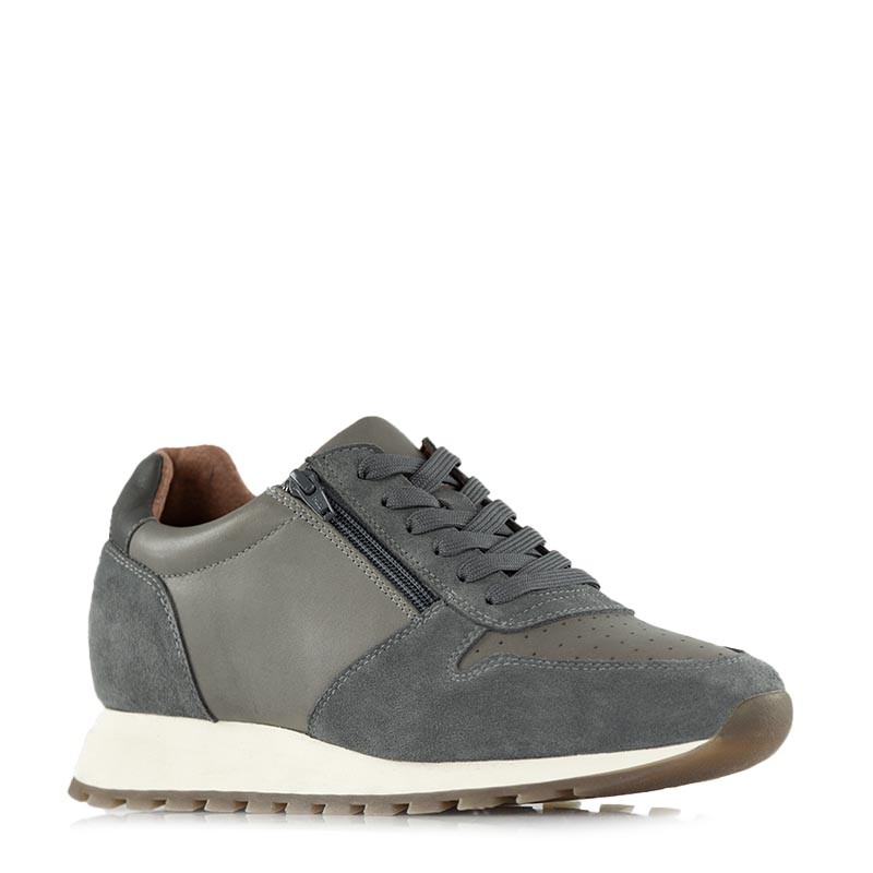 Elevator Sports Shoes | grey +7,5cm | Mario Bertulli