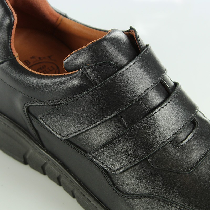 Vinci Height Increasing Shoes Black +7cm