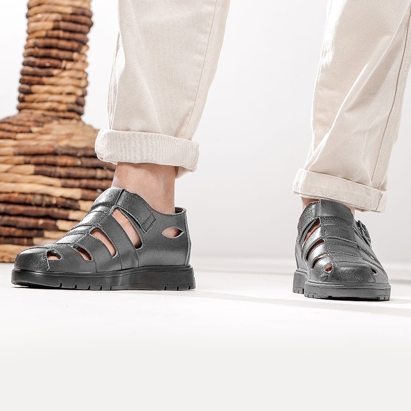 Elevator Sandals | black +2.0'' / +5 cm | Mario Bertulli
