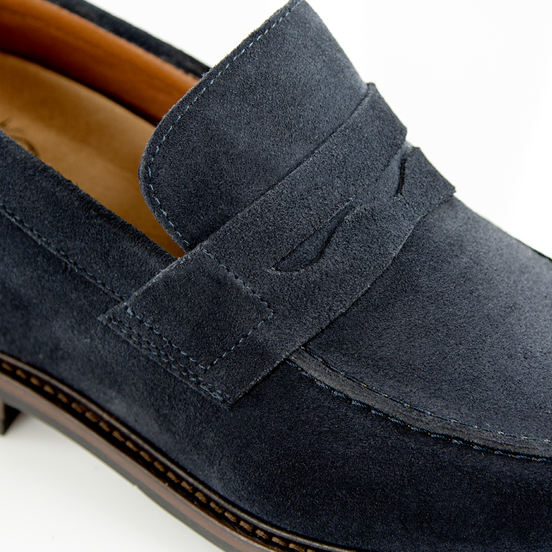 Elevator Loafers | Navy blue +7,5cm | Mario Bertulli
