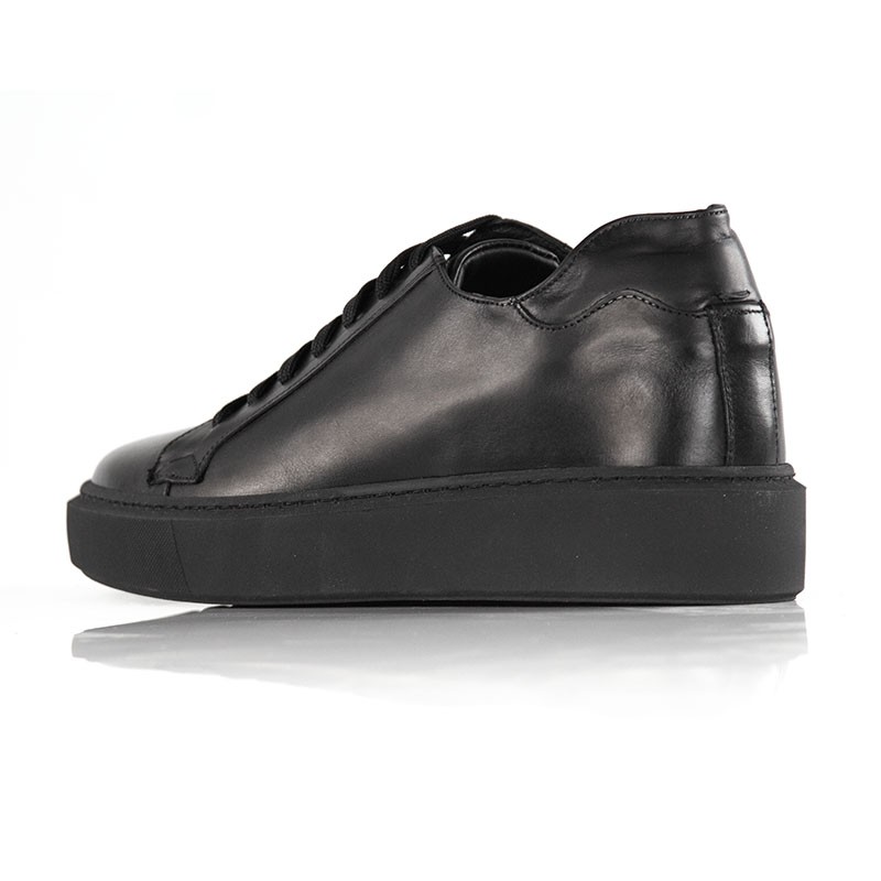 Modica height increasing sneaker black +6cm | Mario Bertulli