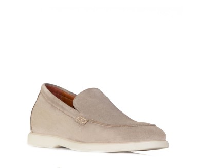Positano Sand Height-Increasing Loafers +5cm