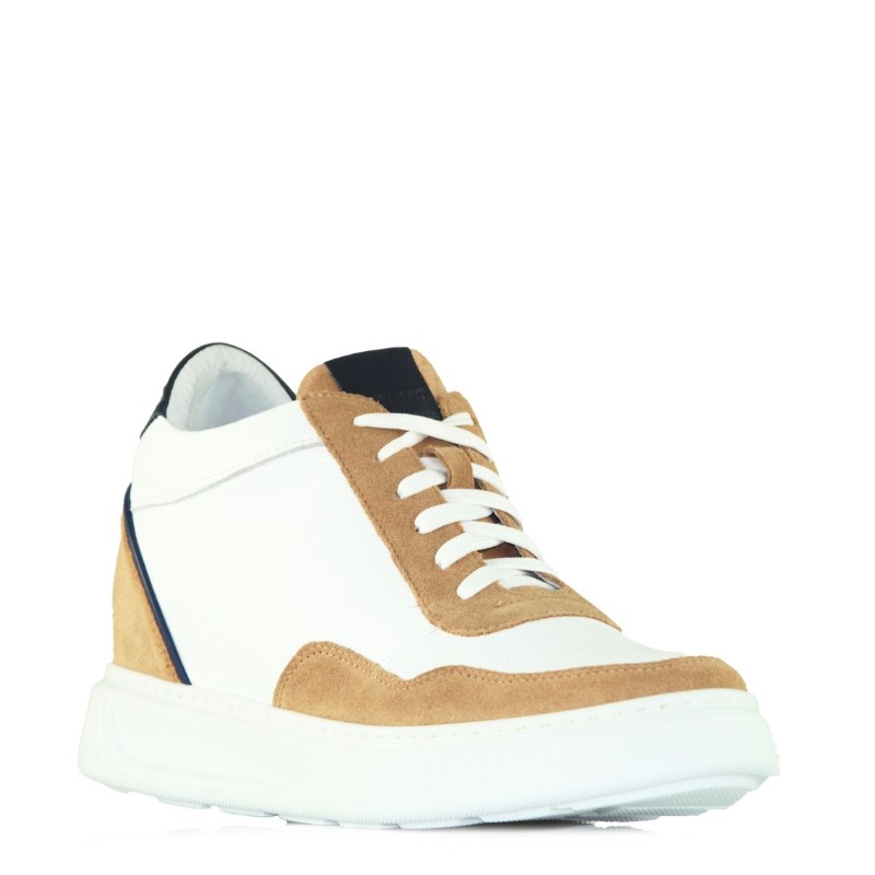 Elevator Sneakers Shoes Potenza beige +9cm