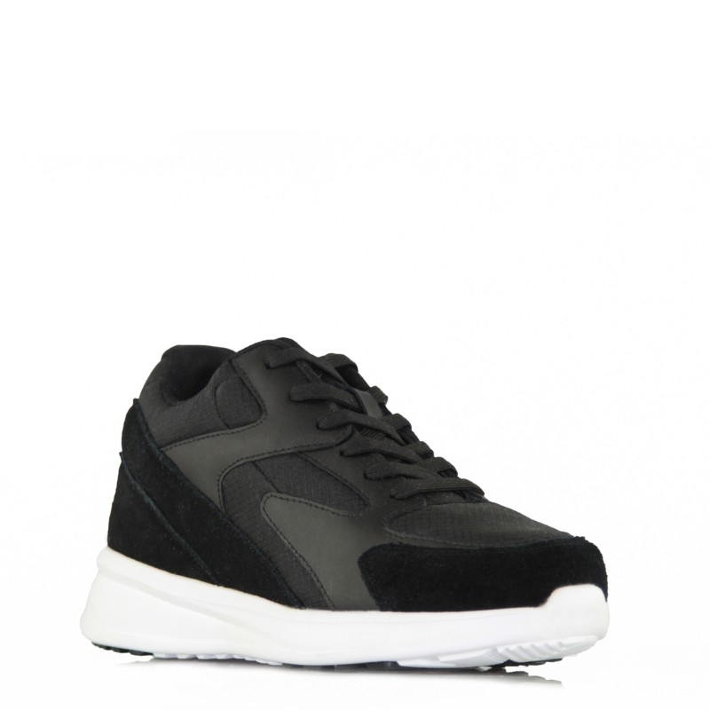 Veroli Black Height-Increasing Sneakers +7 cm (same size as the model ordered)