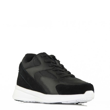 Veroli Black Height-Increasing Sneakers +7 cm (same size as the model ordered)