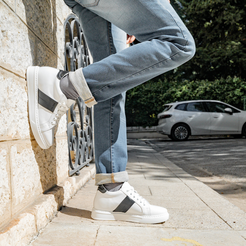 Vicenza Elevator Sneaker white +7 cm