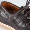 Manarola brown height-increasing boat shoes +5 cm