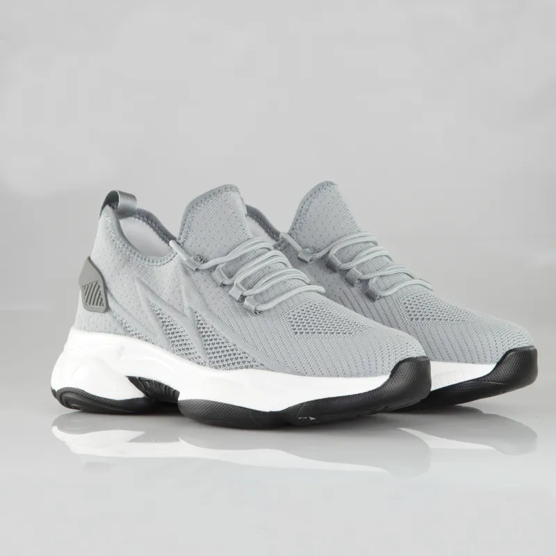 Messina gray height-increasing sneakers +7.5 cm
