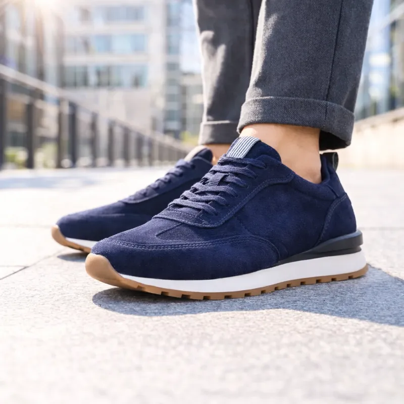 Elevator Sports Shoes | navy +7,5cm | Mario Bertulli