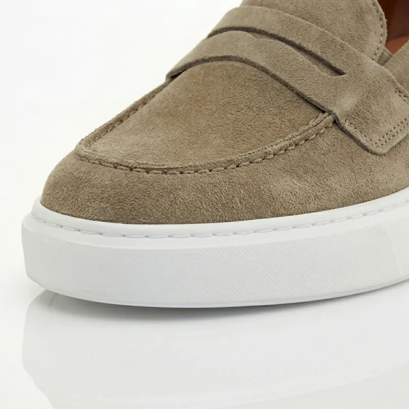 Rimini Navy Height-Increasing Loafers +6cm