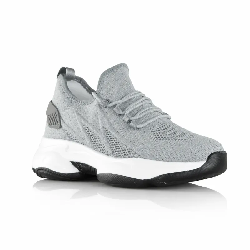 Messina gray height-increasing sneakers +7.5 cm