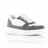 Assisi Height-Increasing Sneakers White and Grey +6 cm