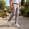 Men’s wedge-heel sneaker | white +6 cm | Mario Bertulli