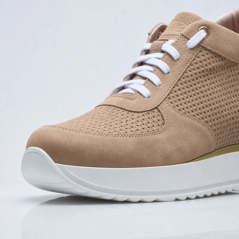 Elevator Sneakers | sand +7cm | Mario Bertulli