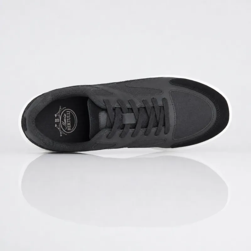 Veroli Black Height-Increasing Sneakers +7 cm (same size as the model ordered)