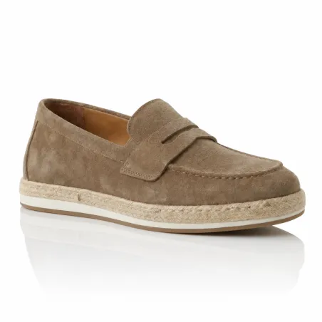 Avola brown height-boosting loafers +6 cm