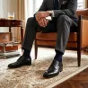 Men’s wedge Derby shoe | Black +6 CM | Mario Bertulli