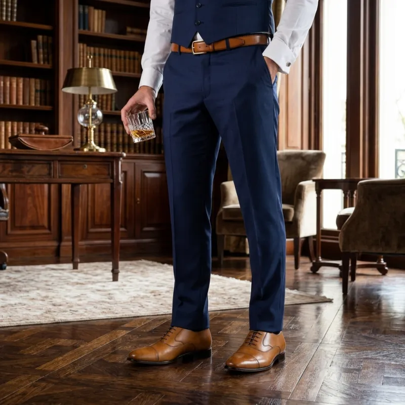 Men’s compensated Richelieu | Light brown +6 CM | Mario Bertulli