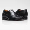 Men’s compensated Richelieu | Black +6 CM | Mario Bertulli