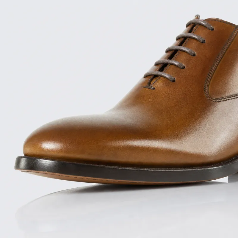 Men’s compensated Richelieu | Dark brown +6 CM | Mario Bertulli