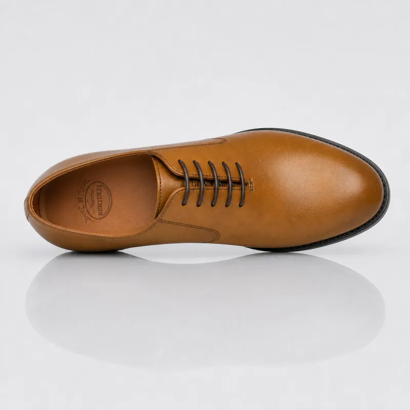 Men's heeled Richelieu | Cinnamon +6 CM | Mario Bertulli