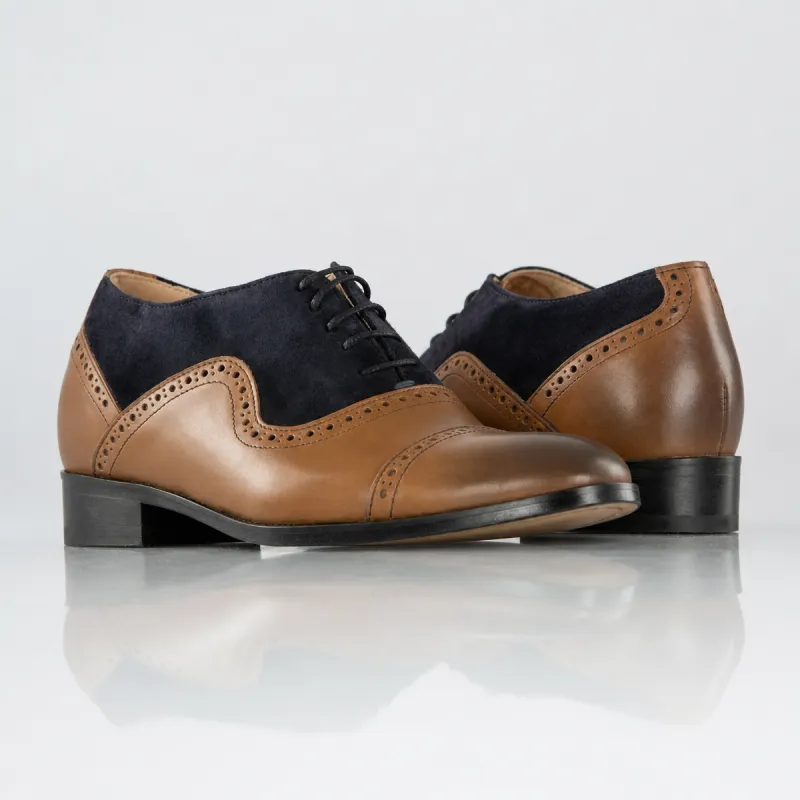 Men’s wedge shoe | Caramel +6 CM | Mario Bertulli
