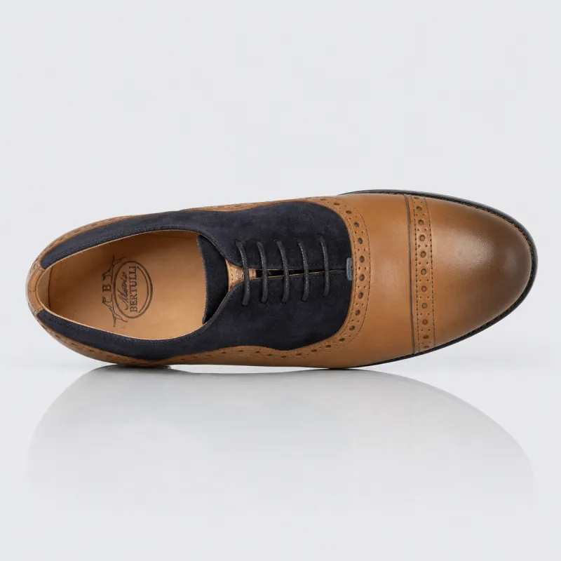Men’s wedge shoe | Caramel +6 CM | Mario Bertulli