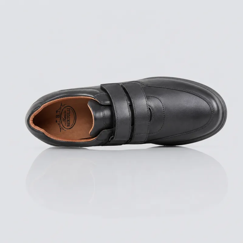 Vinci Height Increasing Shoes Black +7cm