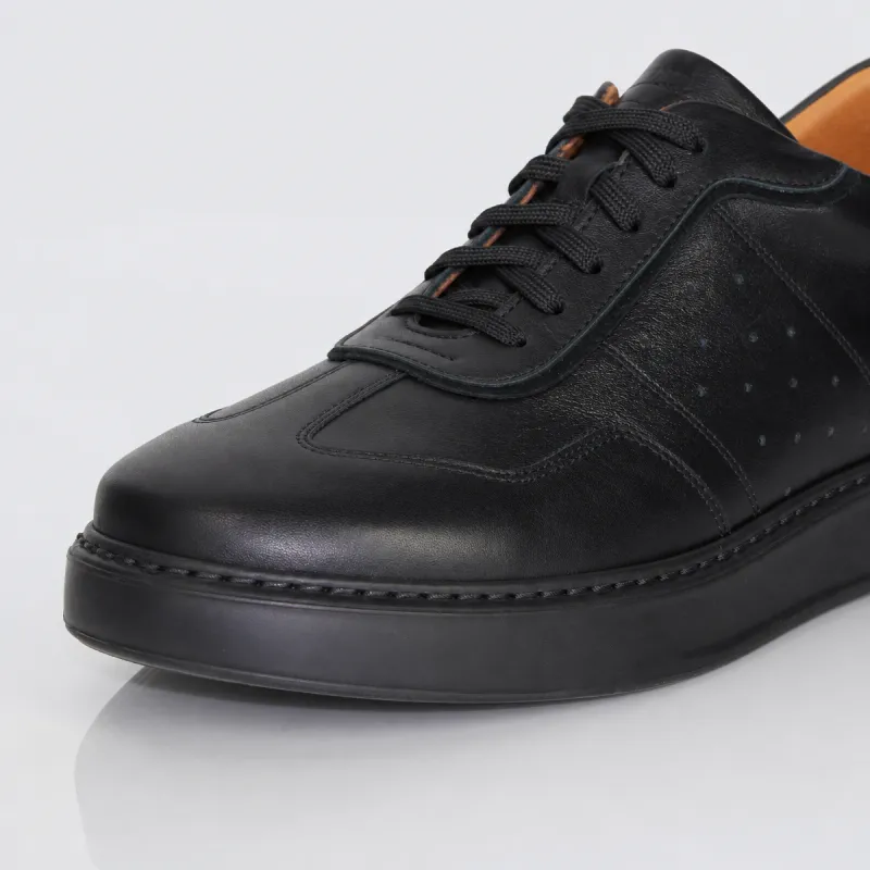 Elevator Sneakers Shoes Roma black +7 cm
