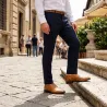 Men's wedge derby shoe | Brown +6 CM | Mario Bertulli