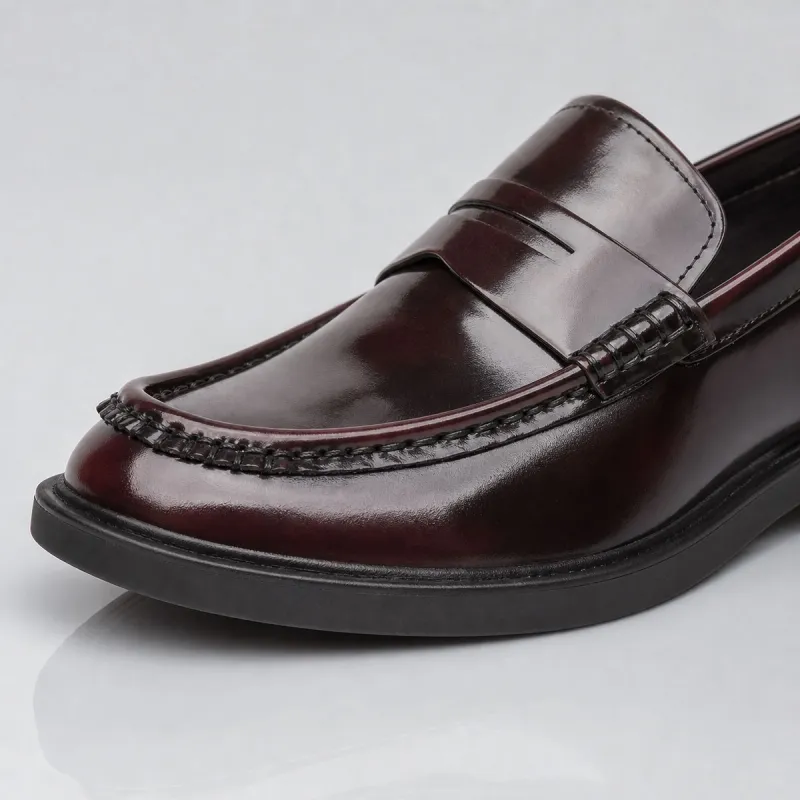 Men's elevating loafers | Bordeaux +6.5 CM | Mario Bertulli