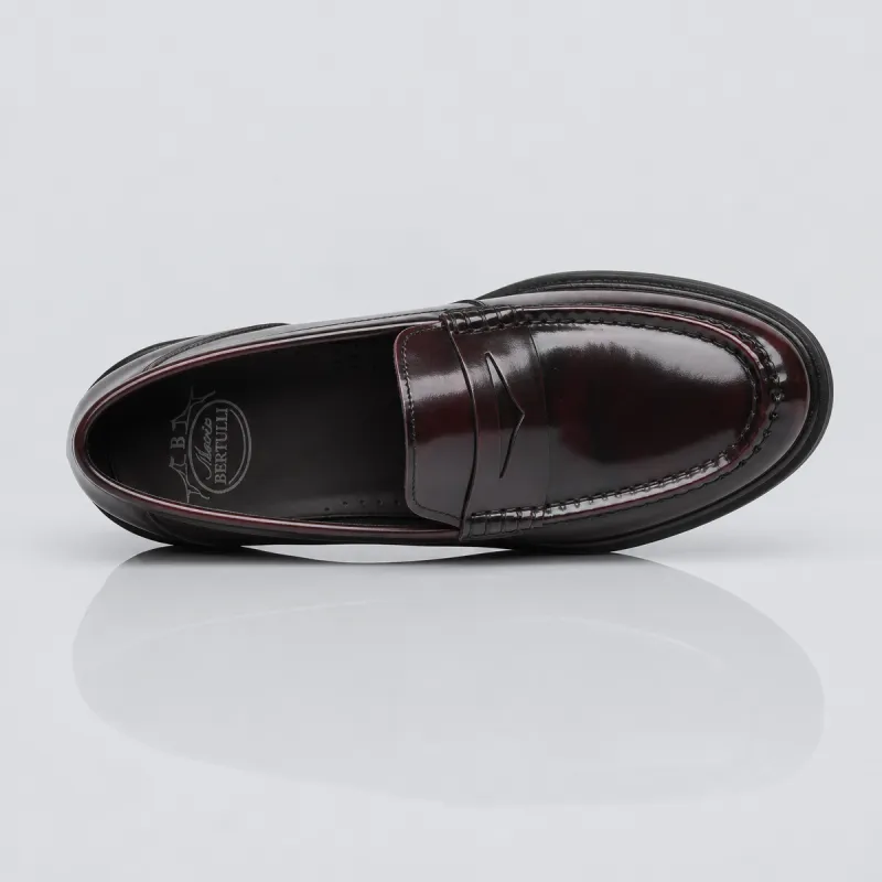 Men's elevating loafers | Bordeaux +6.5 CM | Mario Bertulli