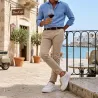 Riva White Height Increasing Sneakers +3.0"