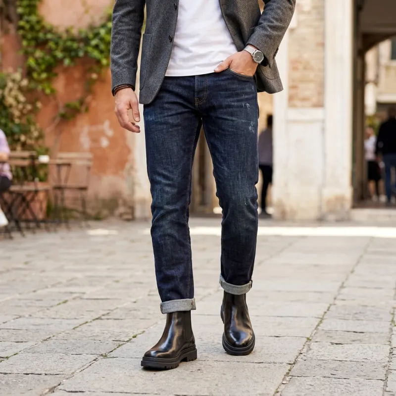 Aosta height-increasing ankle boots +7cm