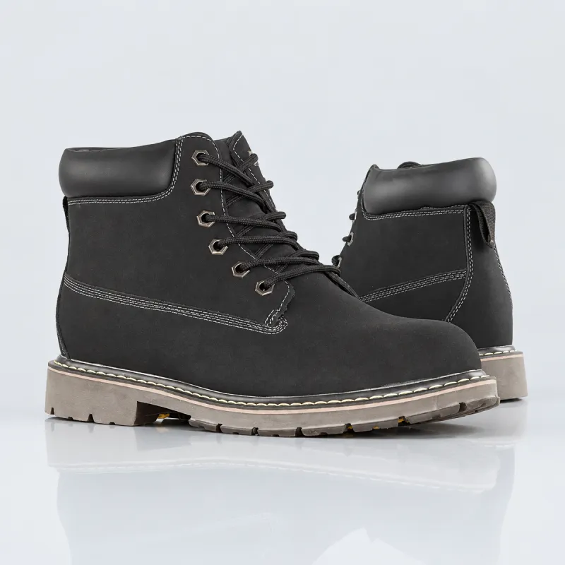 Men’s wedge-lined boots | black +7.5 CM | Mario Bertulli