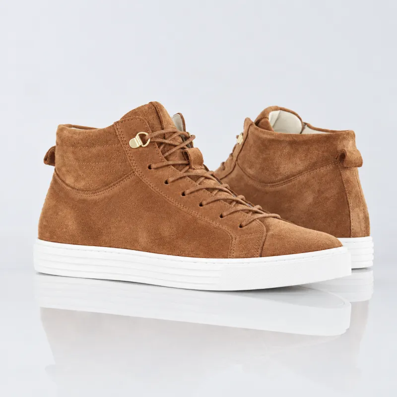 Savona Brown Height-Boosting Sneakers +6 cm