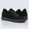 Brera Alto black suede height-increasing sneakers +9 cm