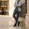 Elevated Brera Alto sneakers in black suede +3.6''